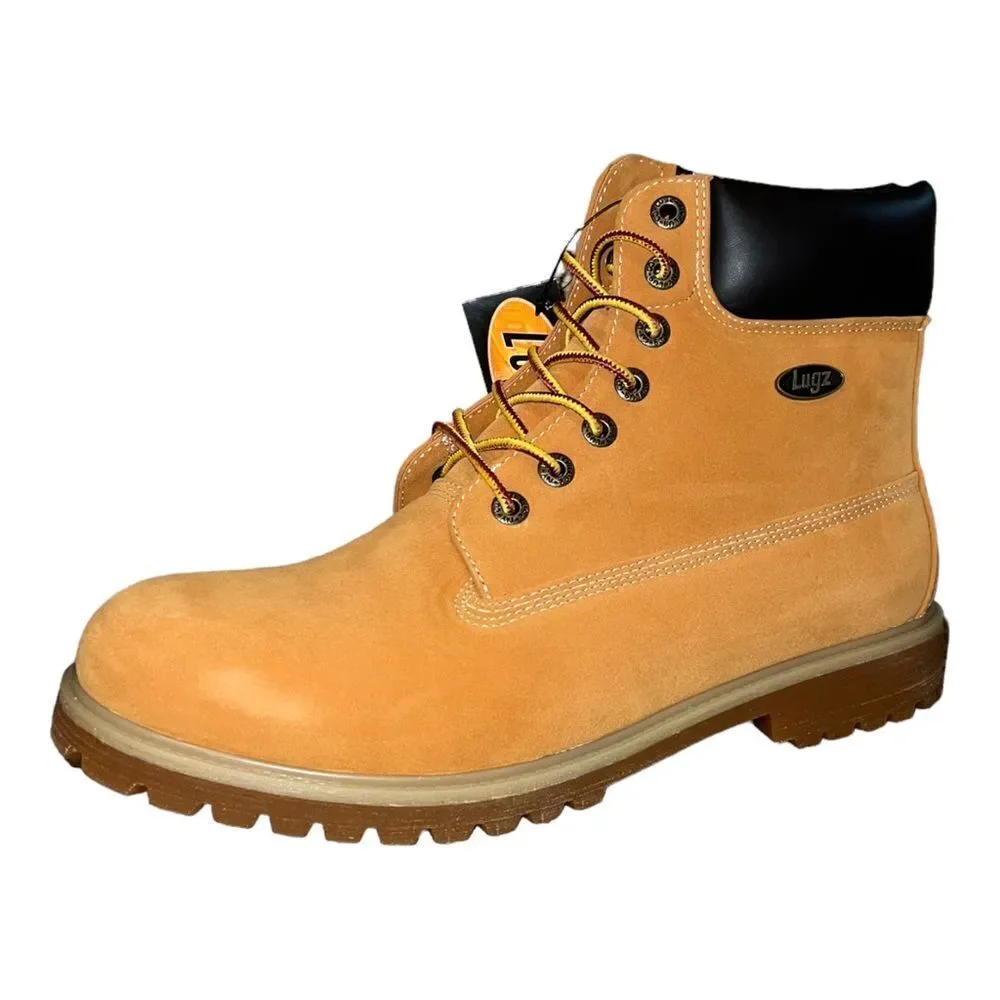Lugz Men’s Convoy 6-Inch Boots Golden Wheat Tan 11M New
